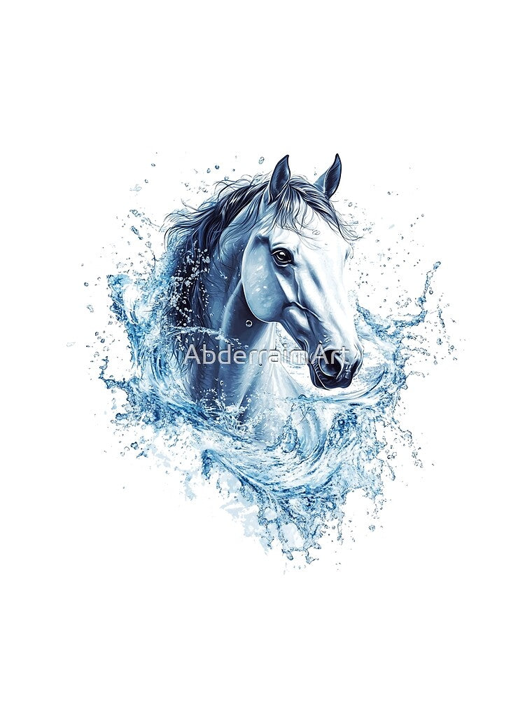Elegant Horse Face Art by AbderraimArt