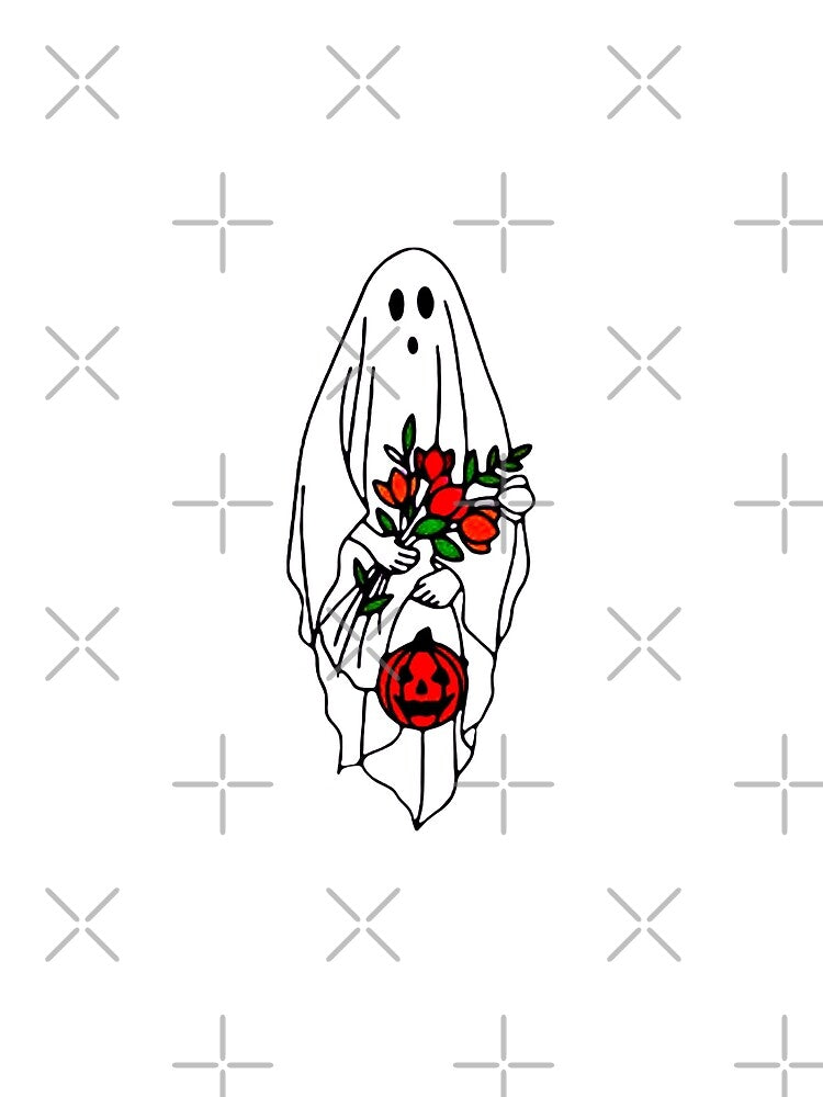 Halloween Ghost_Halloween Party Shirt, Floral Ghost&Trick or Treat,Cute Ghost, Halloween Pumpkin Gift by Sophistical