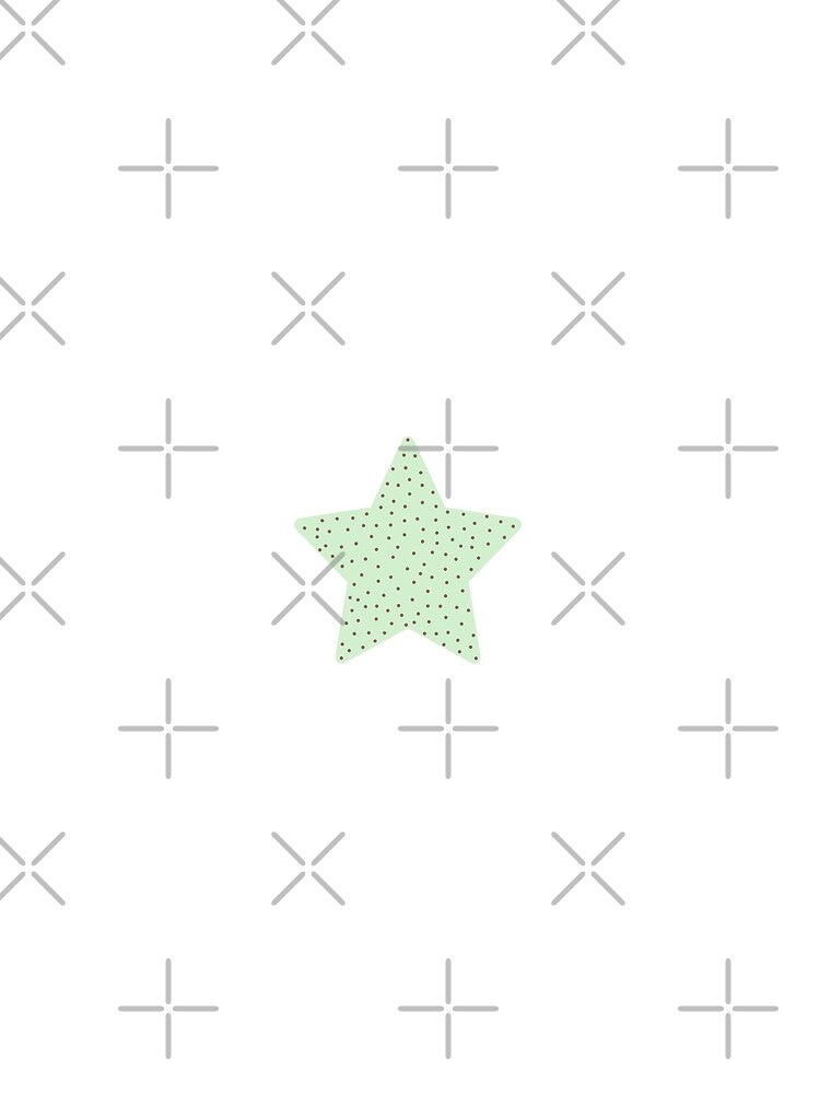 mint choco polka dot star by starcies