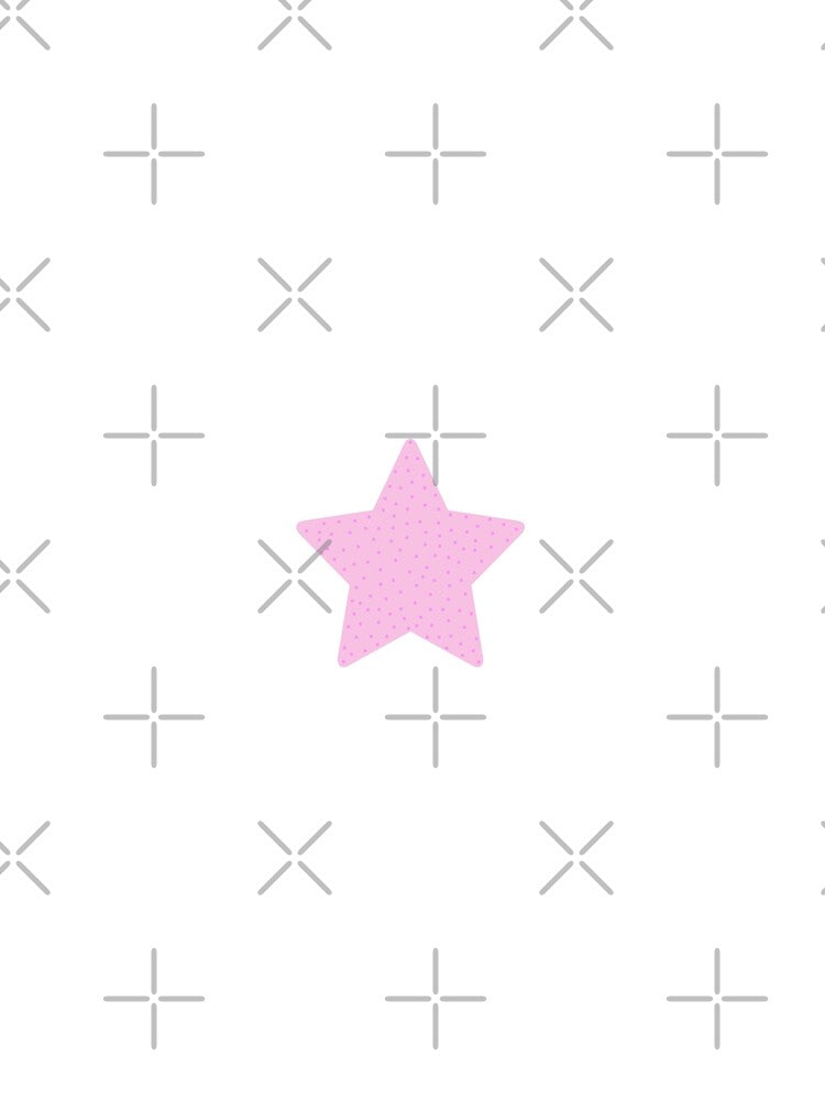 pink polka dot star by starcies