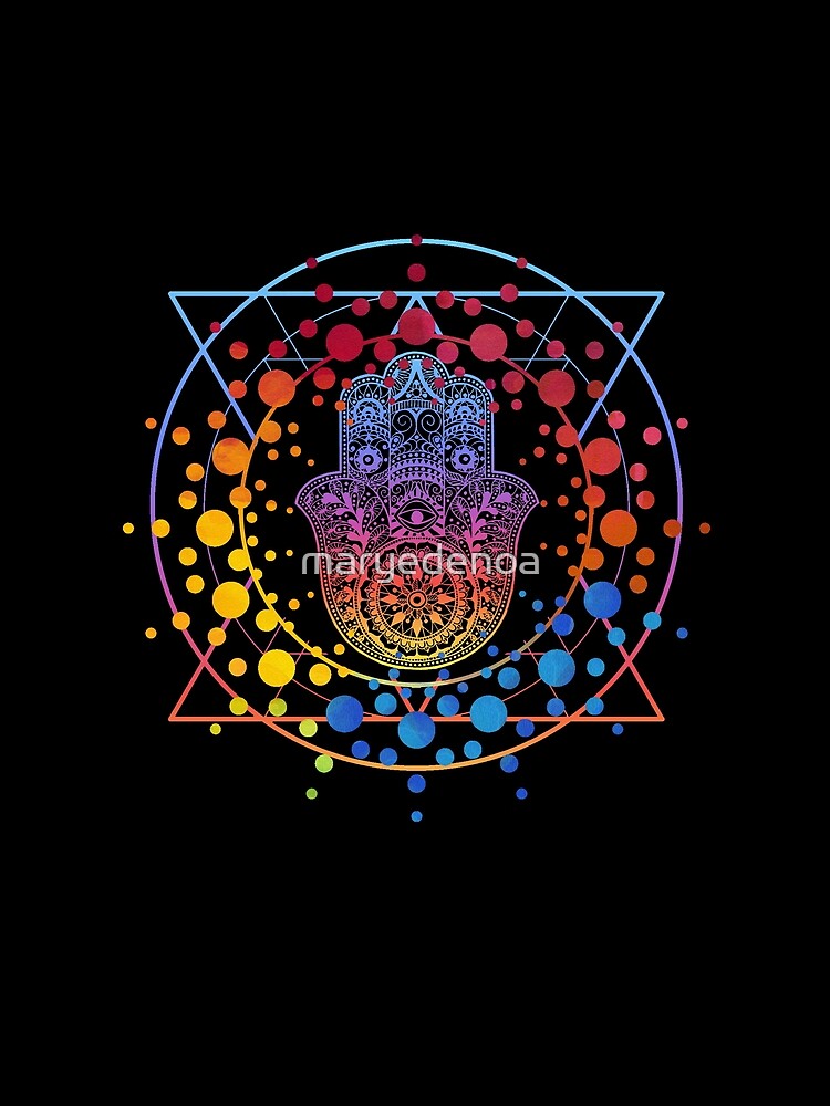 Galactic Hamsa Hand by maryedenoa