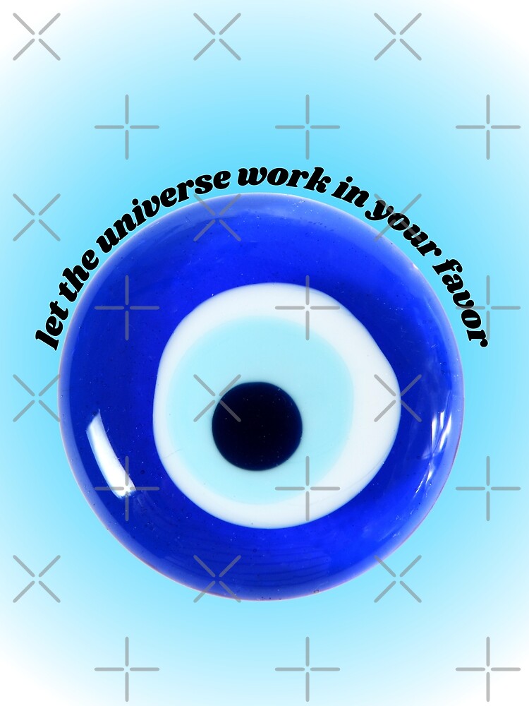 Evil Eye Poster – Let the Universe Work in Your Favor | Mystical Spiritual Wall Art by jpb331