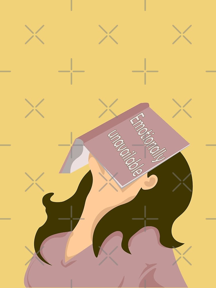 Emotionally unavailable bored brunette girl by CutieBlue