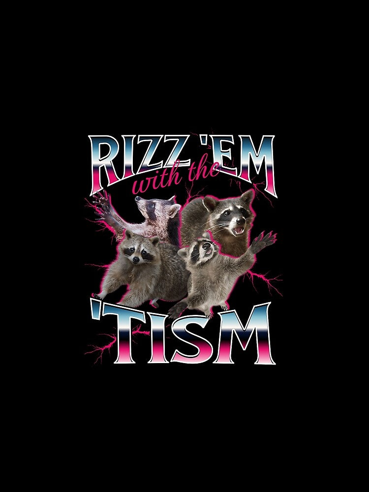 Funny Autism Racoon In Vintage 90S Bootleg Style by mocazaki