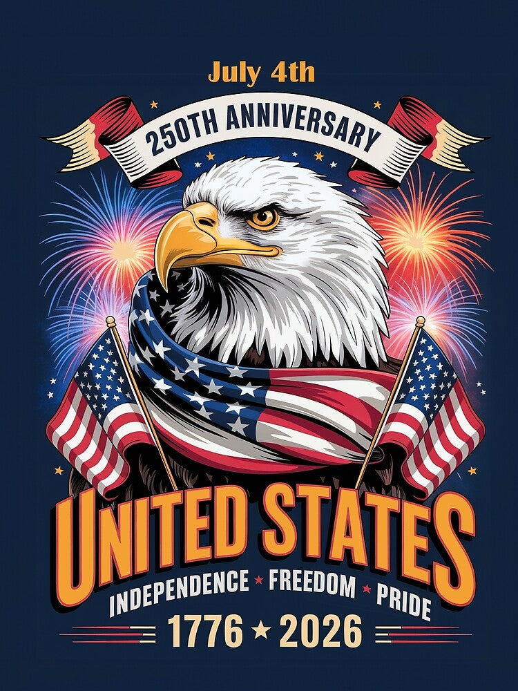 July 4th 250th U.S.A. Anniversary - 1776 to 2026 Celebration of Freedom by DBM Photo Art 1