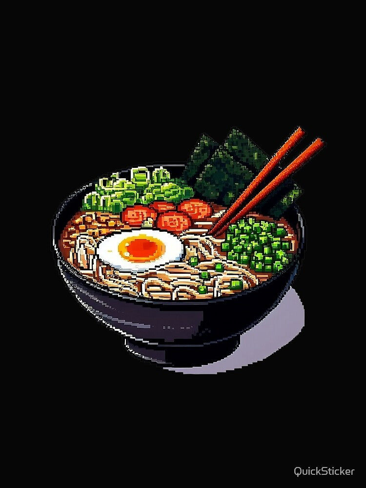 Bowl of Ramen Pixel Art by QuickSticker