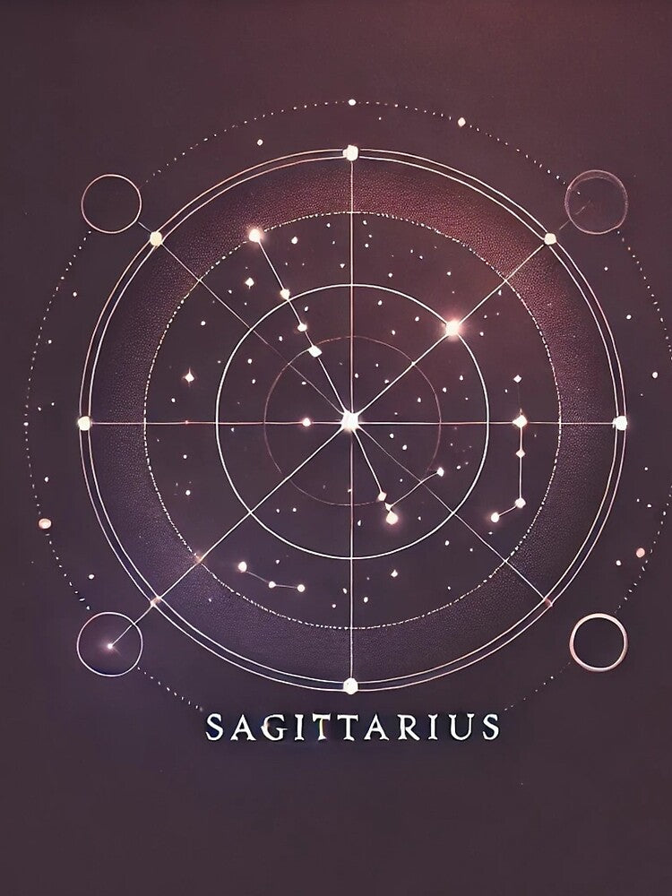 Minimalist Sagittarius Constellation Design by Designeerguy