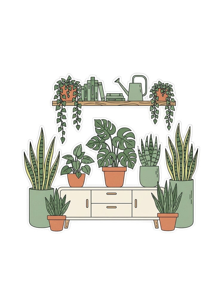 Indoor Jungle Life – Aesthetic Apartment Plant Parent by LaurannaDesign
