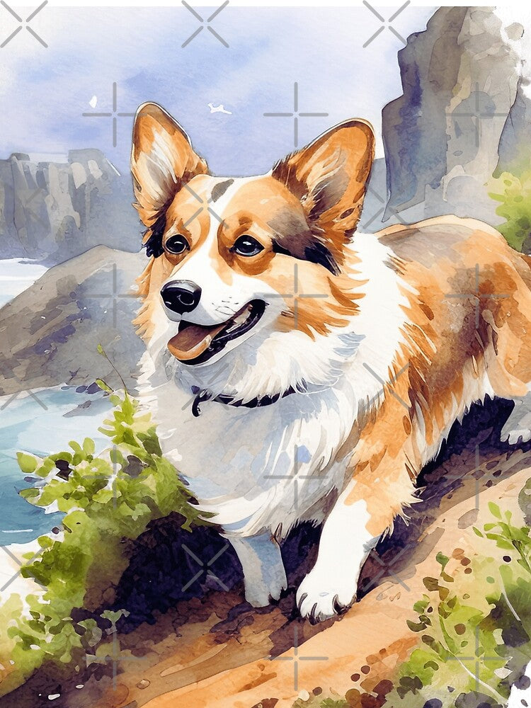 Cute Pembroke Welsh Corgi Art by TheAnimalZ00