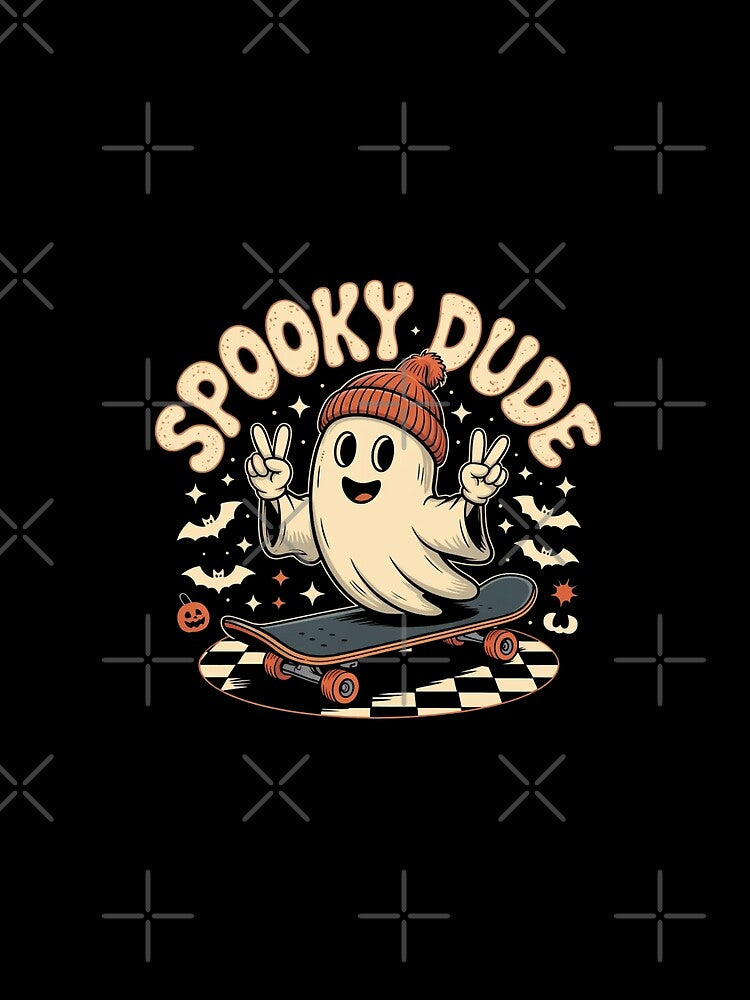 Groovy Hippie Retro Spooky Dude Halloween Toddler Cute Ghost by ZACK ART