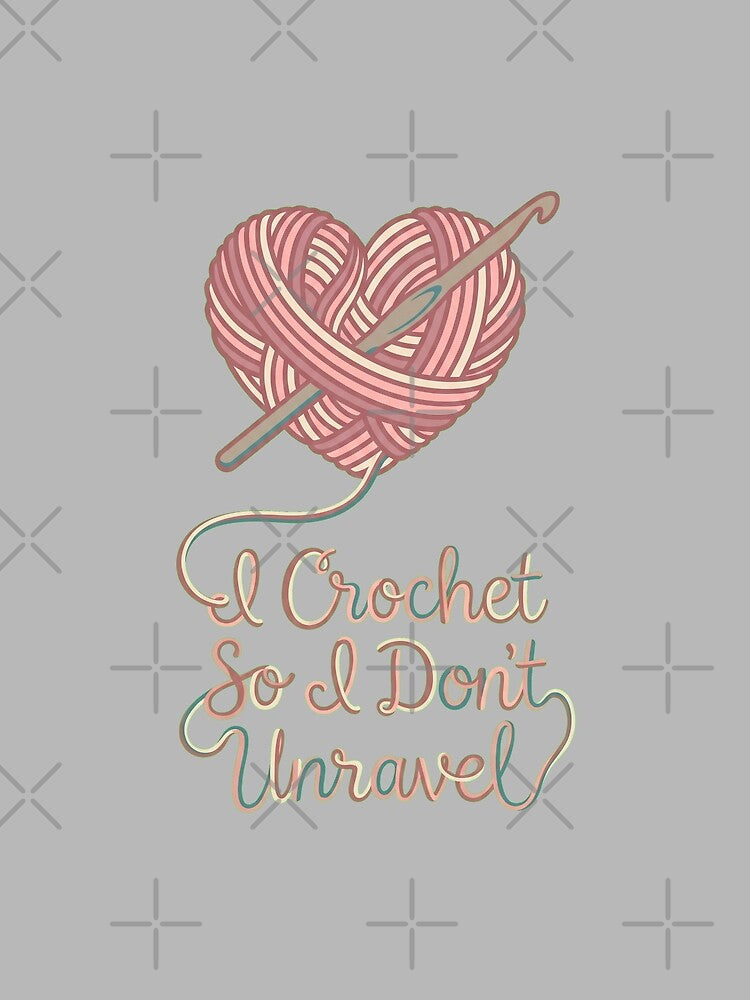 Yarn Heart Crochet Hook Script Keepsake For Crafters by by-the-tree