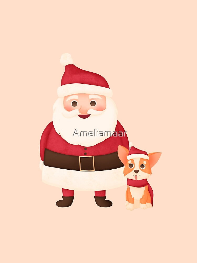 Corgi Santa Clause by Ameliamaar
