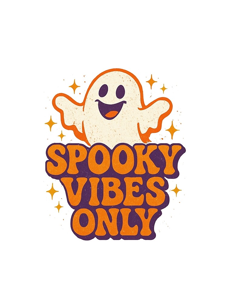 Cheerful Cartoon Ghost with Spooky Vibes by RuweisVibes