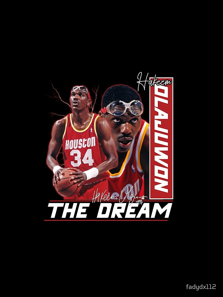 Vintage Hakeem Olajuwon The Dream Basketball Legend Signature Retro 80s 90s Bootleg Rap Style by fadydx112