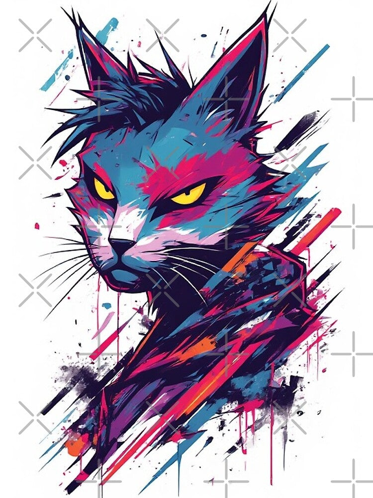 90s anime Bootleg Retro Streetear Design - Neon Graffiti & Distressed Checkerboard Grunge Art by Design Repo