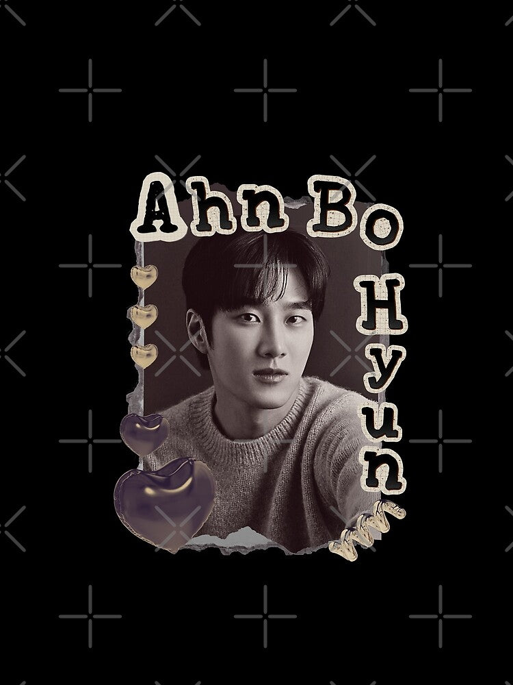 Ahn Bo-hyun: Korean Drama Actor Scrapbook Collage Cozy Y2K Vintage Design by HELL0WBELLO