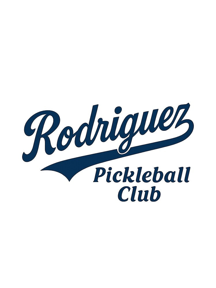 Rodriguez Pickleball Club – Retro Baseball Script Design | Dink family by Pshemo_ComArt