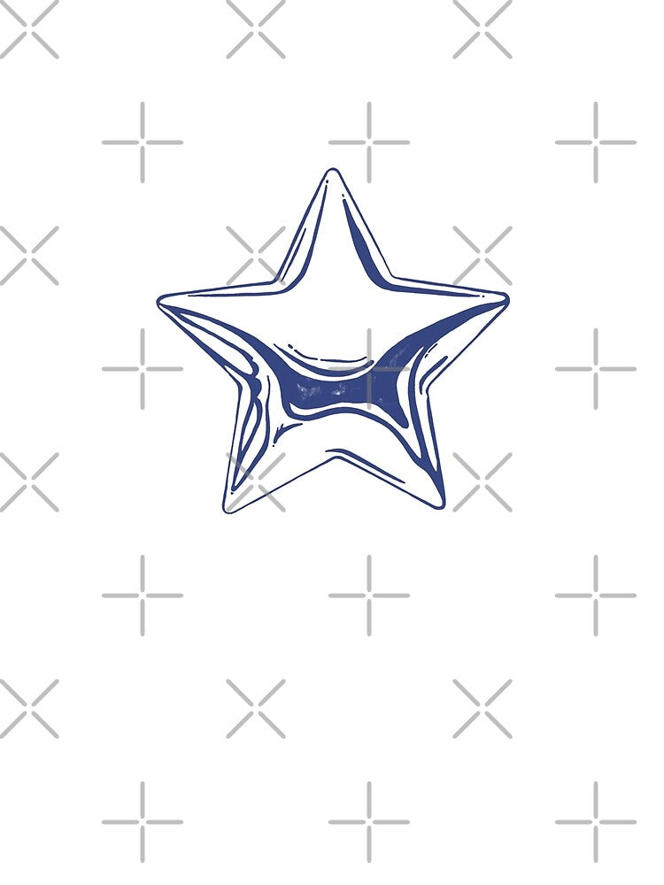 glossy blue star by checolingo