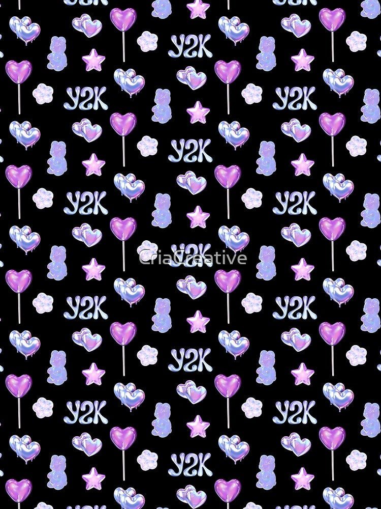 Holographic Purple Y2K Aesthetic by CriaCreative