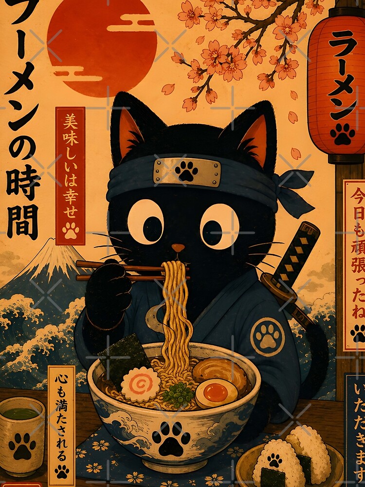 Ramen Ninja Black Cat by SchultzWaltons
