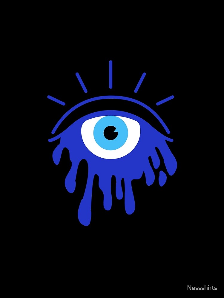 Nazar Eye Symbol With Tears For A Spiritual Evil Protection by Nessshirts
