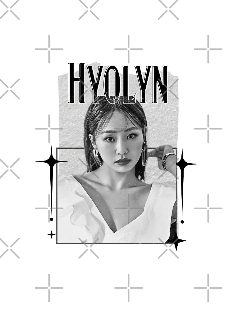 Hyolyn Kpop Soloist Scrapbook Collage Cozy Y2K Vintage Design by HELL0WBELLO