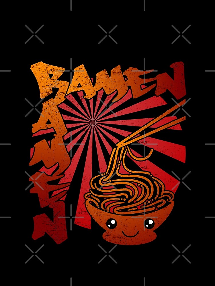 Japanese Ramen - Distressed Retro by Desigffee