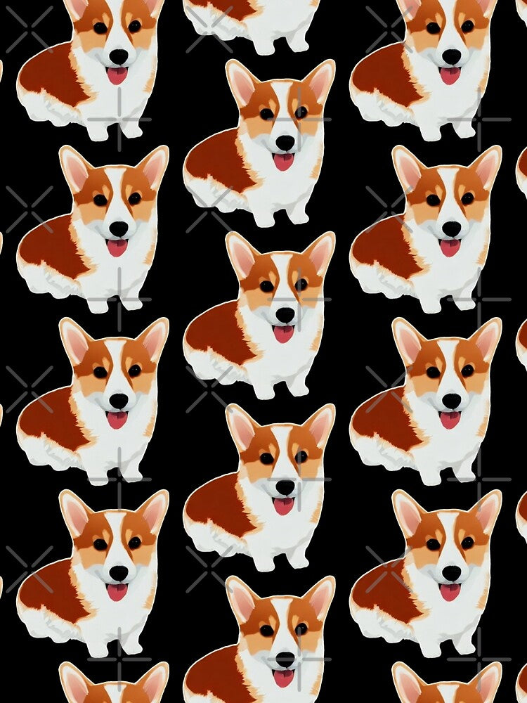 Cute corgi dog doodle by EnzoVectorism