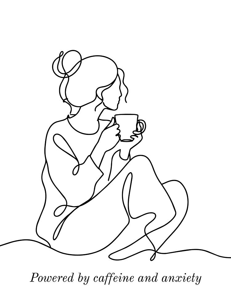 Powered by caffeine and anxiety by La-Bogi