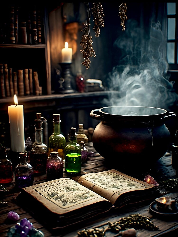 The Secret Apothecary Lab by Vhelir-Art