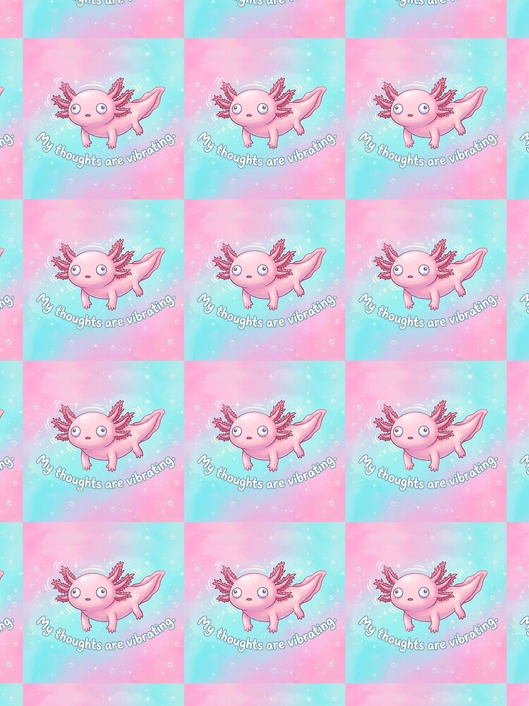 My Thoughts Are Vibrating Kawaii Aesthetic by Paws And Pause