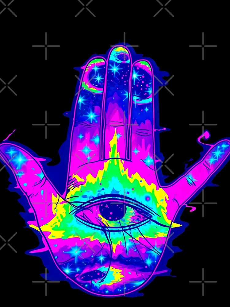 Trippy Ornate Hamsa Hand by Yogimeister
