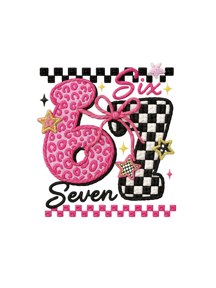 Retro Coquette Seven Birthday Donut Art by DEONDRERONDEL12