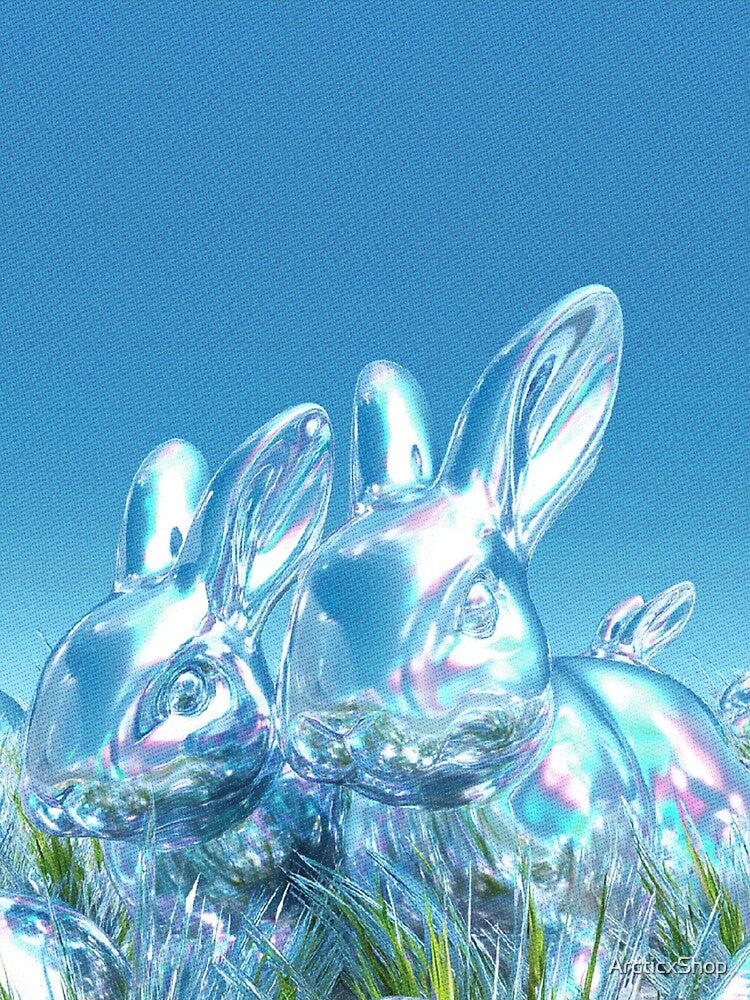 Y2k Chrome Bunnies by ArcticxShop