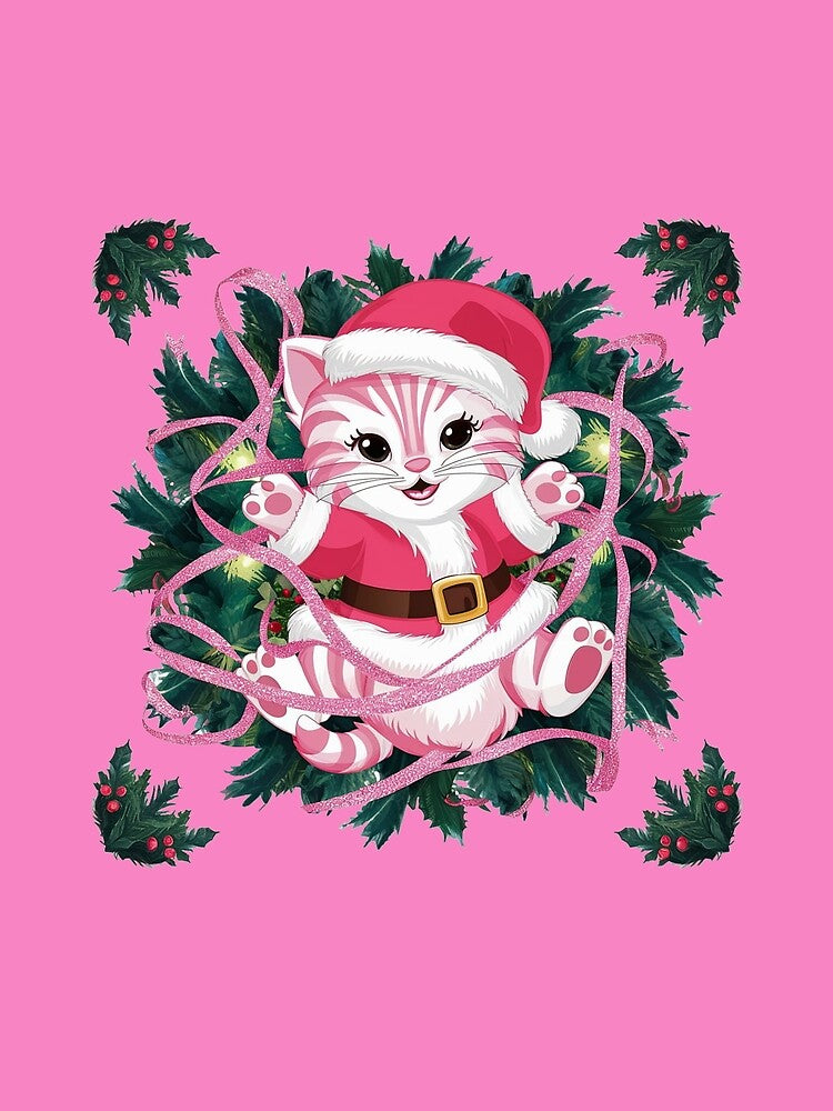 Pink Christmas Kitty | Matching Family Outfits | Dogs & Cats by PinkGoddessLove