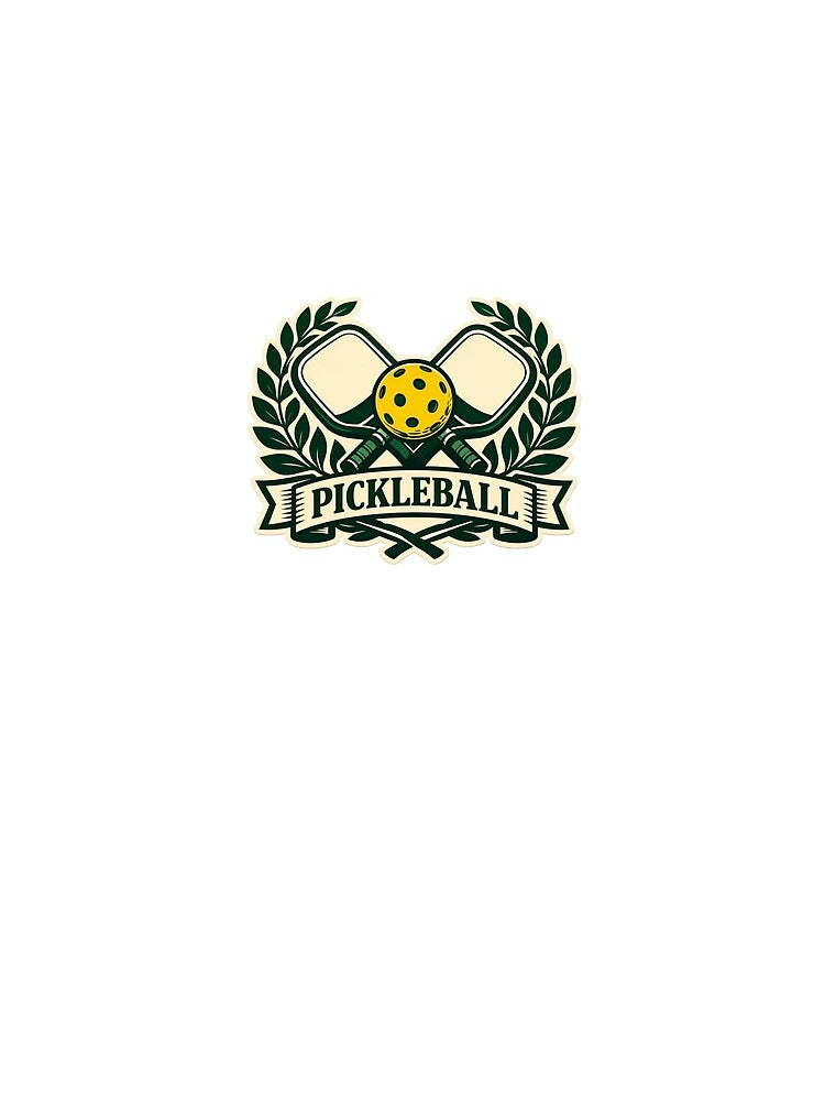 Pickleball Laurel Emblem — Vintage Sports Badge Sticker by Timeless Junction