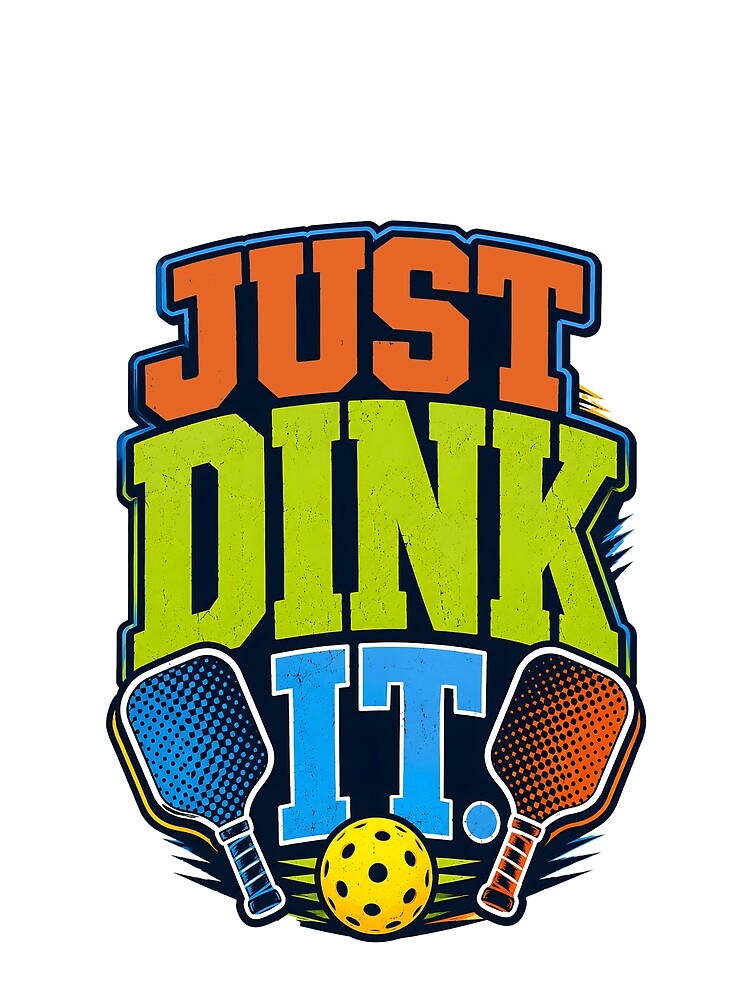 Just Dink It Funny Retro Pickleball Sport by Mr Lee