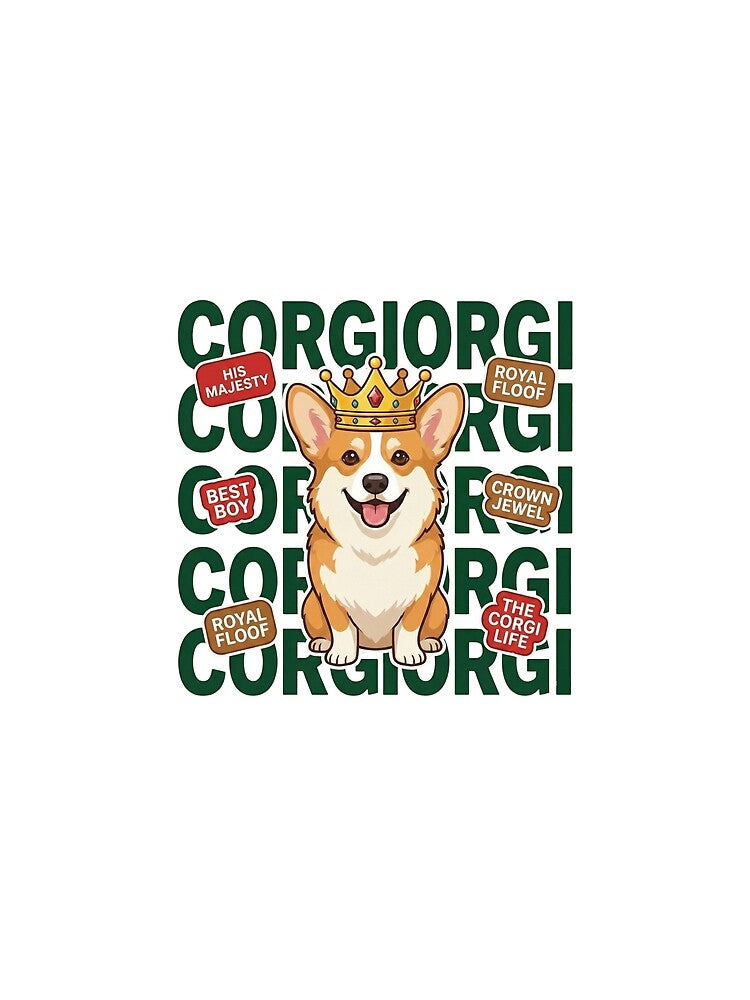 Funny Corgi Sploot Lazy Dog Cartoon by ArtzyFlow