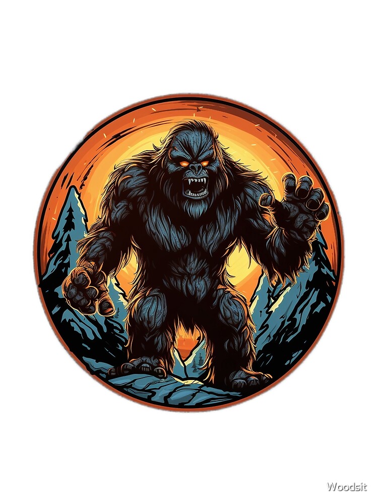 Bigfoot Cryptid - Luminous Trashcore by Woodsit