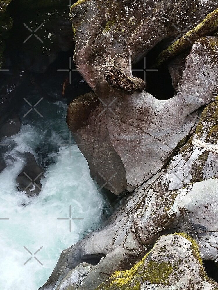 Water Eroding Rock in New Zealand by Natural-Habitat
