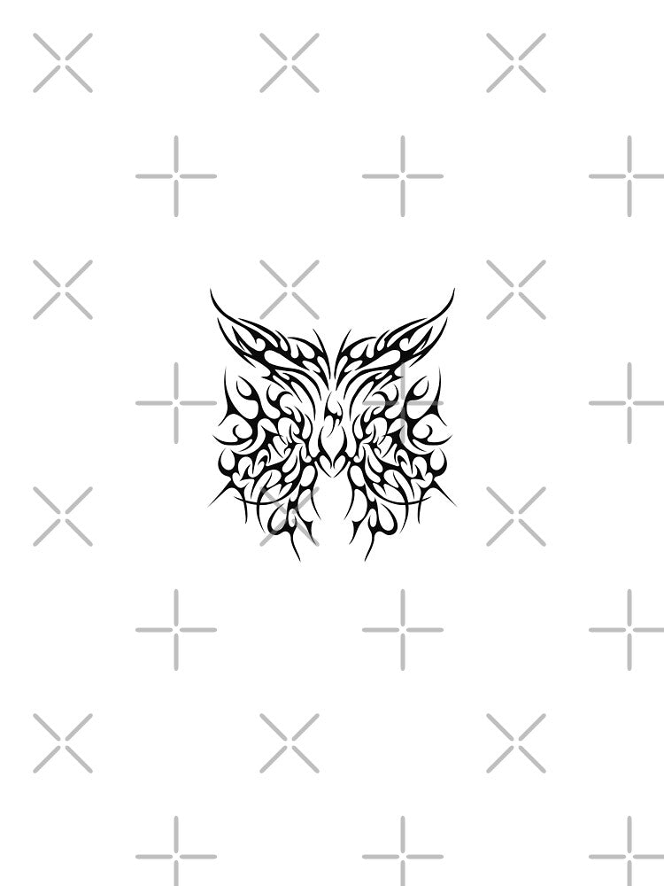 Butterfly Rockstar Y2K Aesthetic Graphic Design by ArtsieAxxie