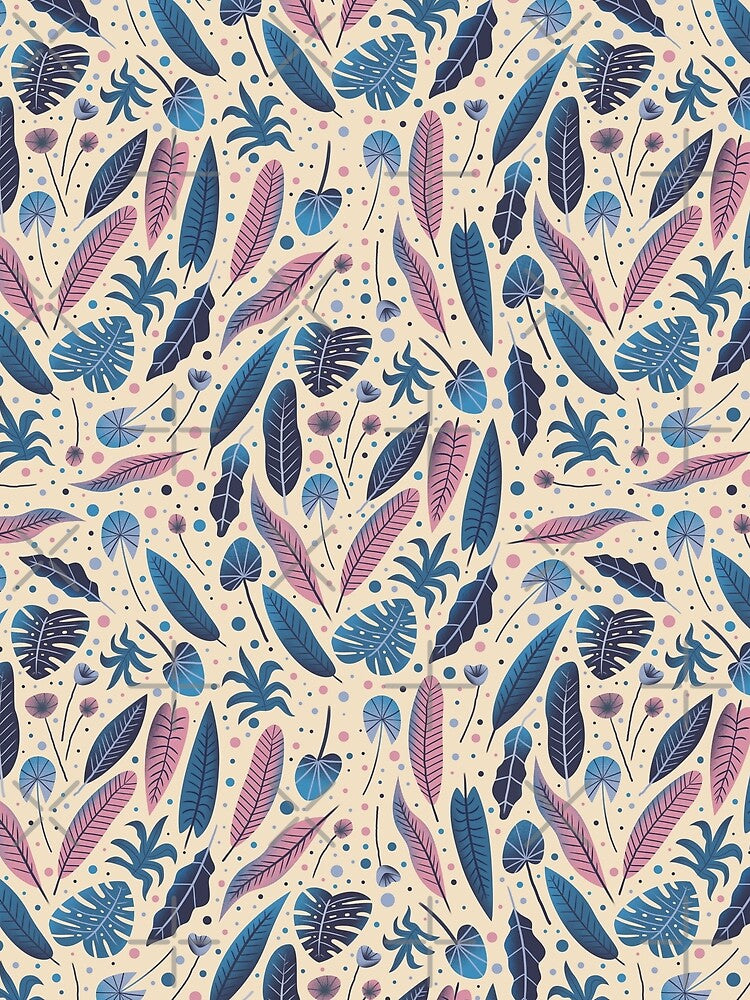 Houseplant List Lady Gardening - Seamless Foliage Pattern by Teeline
