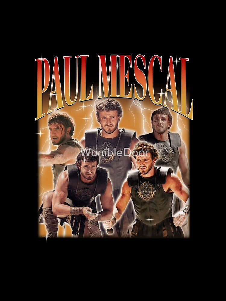 Retro Bootleg 90s Style Graphic, Vintage Paul Mescal Gladiator by WumbleDoor