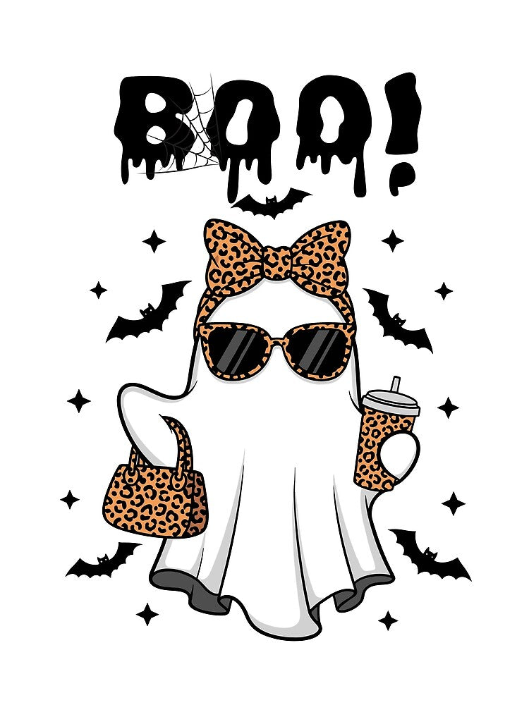 cute ghost boo halloween design 2025 by ibrahimbrand