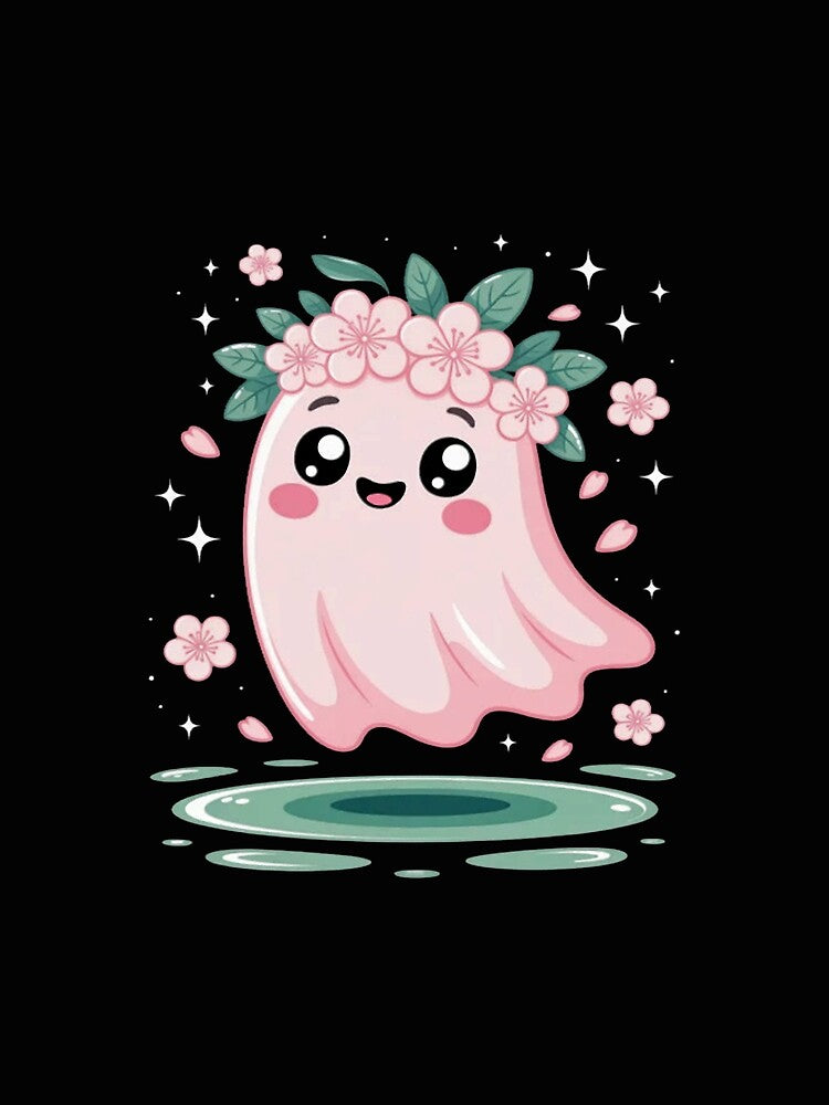 Cute Floral Ghost Spooky Season Halloween by Vastingan