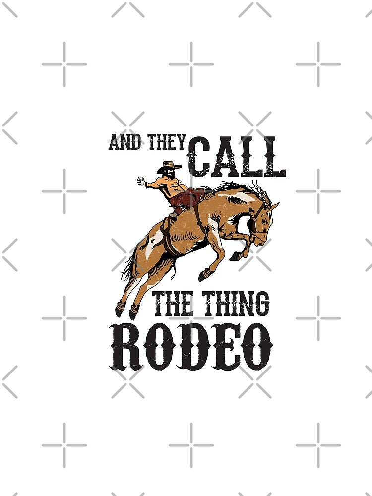 Vintage 90s Rodeo Cowboy Bucking Bronco by Krasnovaovaova