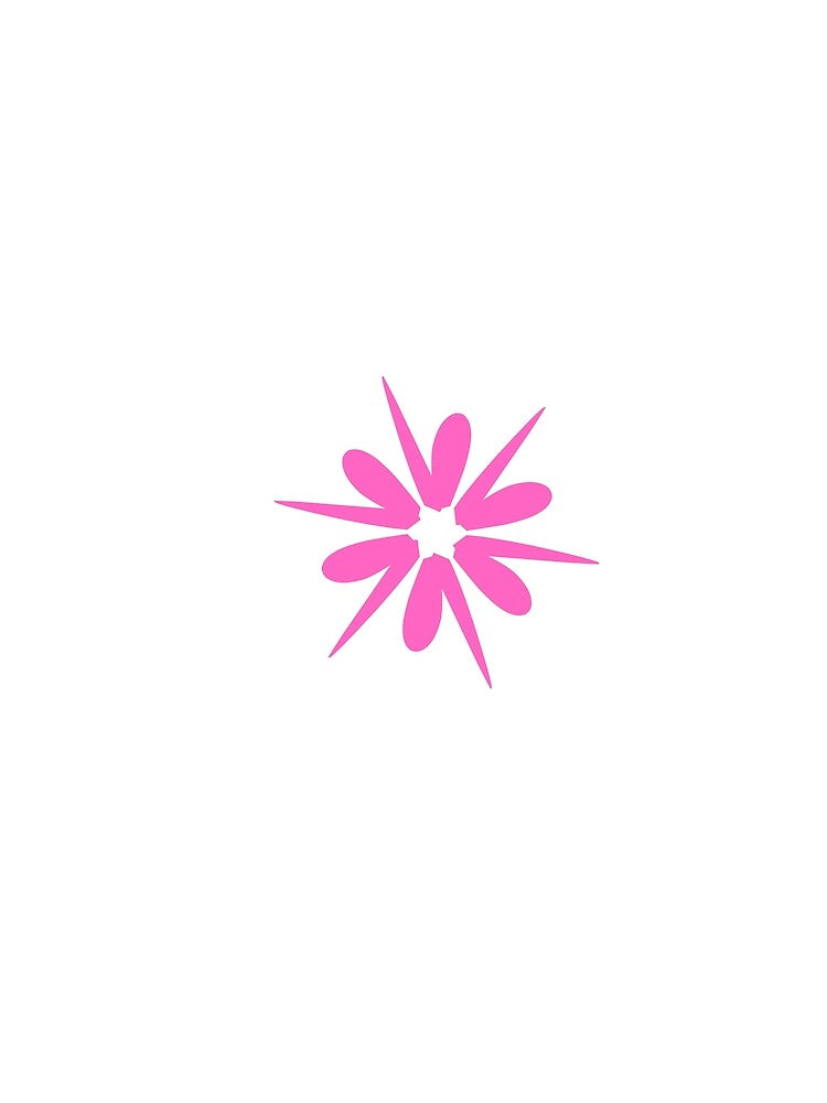 Y2K Cyber Sparkle Flower Hot Pink by SolutionsArt