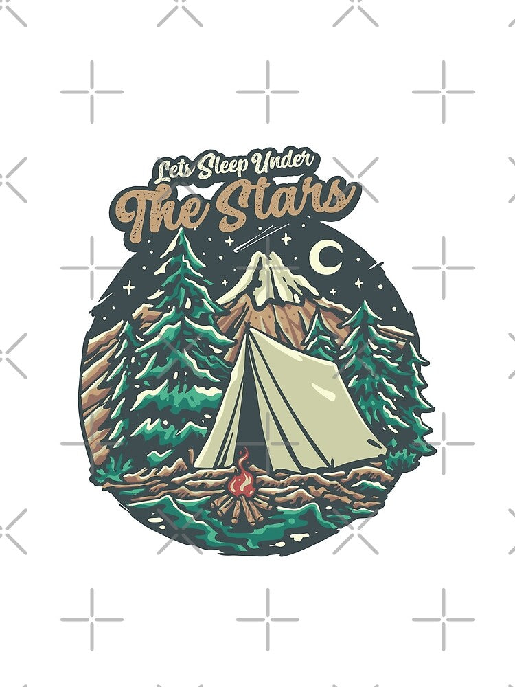 Camping Lets Sleep Under The Stars by Vector Scout Lab