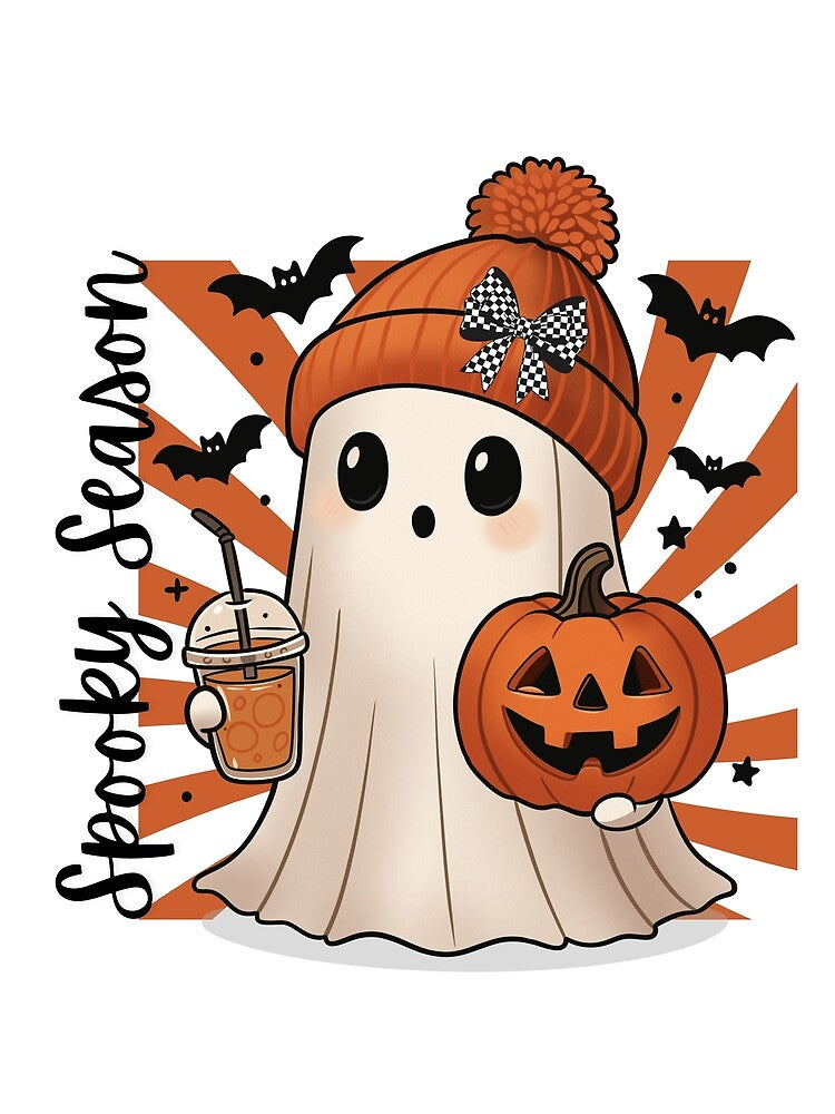 new halloween cute ghost spooky season 2025 by ibrahimbrand