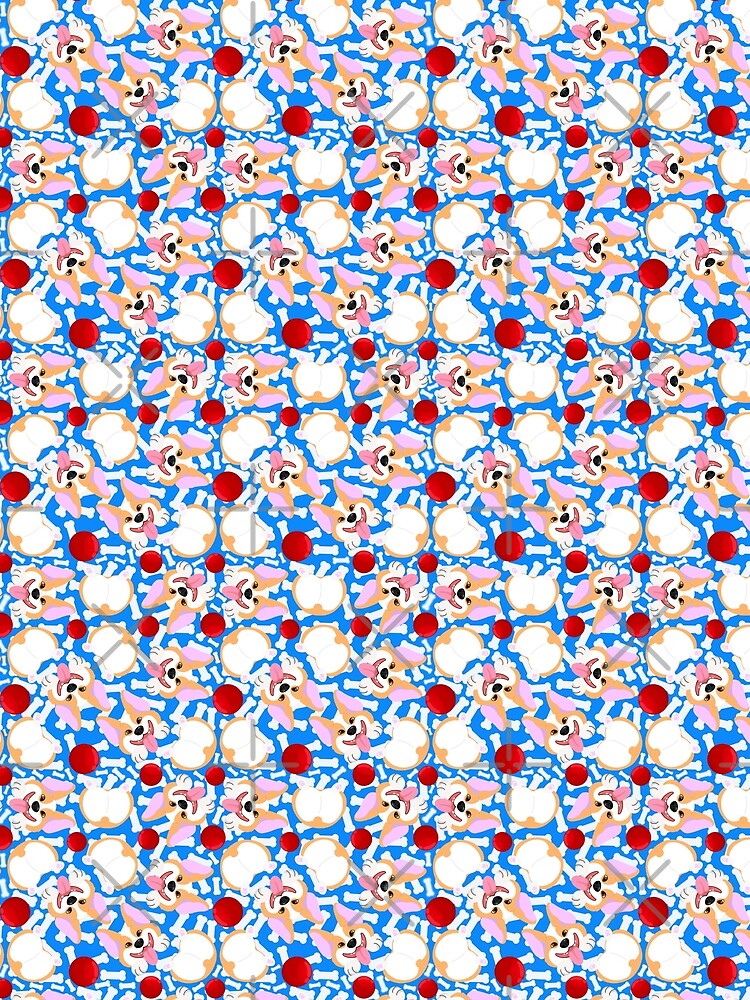 Cute Repeating Corgi by MeowMeowsShop